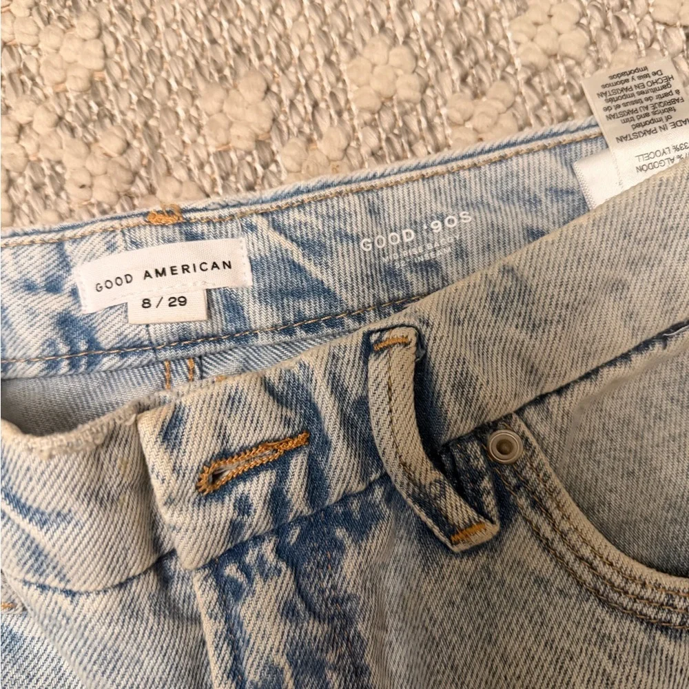 Good American Good 90s Mid-rise baggy 32” inseam - Picture 4 of 4